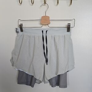 Lululemon Athletica Gray Shorts with Black Drawstring